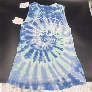 Ivory Ella Spiral Tie-Dye Tank NWT